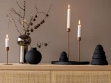 Cooee Design, Snowy, Skulptur, Black, Keramik, H:10 x Dia:19 cm