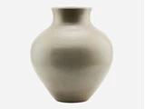 House Doctor, Santa Fe, Vase, Lerøj, Grå/grøn, h: 41 cm, dia: 37 cm