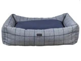 VIP Hundeseng I M/L Grey check Fra Mette Ditmer - B:55 x L:75 x H:25 cm