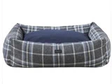 VIP Hundeseng M/L Blue check fra Mette Ditmer - B:55 x L:75 x H:25cm