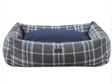 VIP Hundeseng S/M Blue check fra Mette Ditmer - B:40 x L:60 x H:24 cm