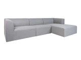 Højrevendt Asta sofa i lysegrå fra offurnitures - Brugt til udstilling