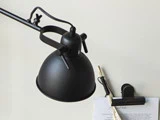 Ib Laursen, Lampe 2-arm t/montering på væg, sort, metal 