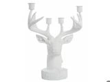 Lene Bjerre, Serafina, Lysestage, Hvid, Polyresin, L:23 x B:14 x H:31 cm