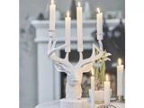 Lene Bjerre, Serafina, Lysestage, Hvid, Polyresin, L:23 x B:14 x H:31 cm