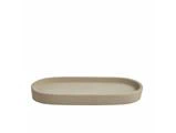 Simple Goods, Oval, Bakke, Grå, Beton, L:25 x B:11 cm
