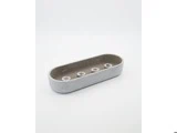 House Doctor, Marb, Lysestage, Grå, Polystone, L:35 x B:13 x H:6 cm