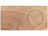 Ib Laursen, Serveringsbræt m. lille m/fordybning, Natur, Akacietræ, L:19 x10 x H:1,5 cm 