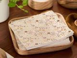 Ib Laursen, Efterårsblomster, Servietter, Beige, Papir, B:33 x L:33 cm (Foldet: 16,5 x 16,5 cm)