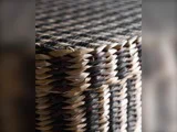 House Doctor, Shoo, Opbevaringsbokse, Brun, Rattan, jern, L:35x27x15 cm; S:30x22x12 cm