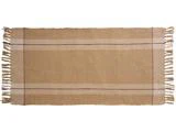 Ib Laursen, Gulvløber, Creme, Beige, Rød, Bomuld, B:60 x L:120 cm