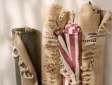 Ib Laursen, Gulvløber, Creme, Beige, Rød, Bomuld, B:60 x L:120 cm