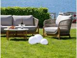 House Nordic, Lifton, Solcellelamper, Hvid, Plast, Sæt af 3 stk., Ø:20/25/30 x H:20/25/30 cm