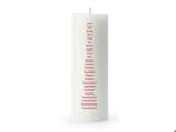 Normann Copenhagen, Kalenderlys, Hvid, Rød, Paraffin, Ø7 x H20 cm