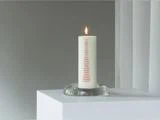 Normann Copenhagen, Kalenderlys, Hvid, Rød, Paraffin, Ø7 x H20 cm