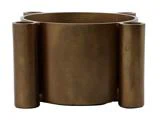 House Doctor, Four, Lysestage, Antik Messing, Aluminium, H:10 x Dia:15 cm