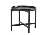 Bloomingville, Milli, Bakkebord, Sort, Rattan, Dia:60 x H:47 cm