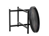 Bloomingville, Milli, Bakkebord, Sort, Rattan, Dia:60 x H:47 cm