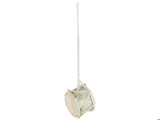 Ib Laursen, Tromme, Juleophæng, Creme, Træ, H:4,5 x Ø:7 cm