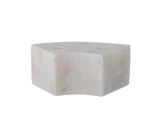 Bloomingville, Florida, Lysestage, Hvid, Marmor, L:14,5 x H:6 x B:7,5 cm