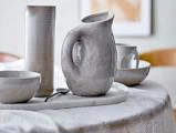 Bloomingville, Taupe, Skål, Grå, Stentøj, Ø13 x H:6,5 cm