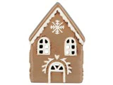 Ib Laursen, Stillenat, Gingerbread, Lyshus, Brun, Stentøj, B:8,3 x H:15,5 x L:10 cm