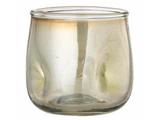 Bloomingville, Idalina, Fyrfadsstage, Grøn, Glas, Ø7 x H7 cm