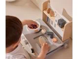 Kid's Concept, Bistro Mini, Legekøkken, Natur, Hvid, Grå, Træ, H:31 x B:30 x L:29 cm