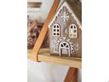 Ib Laursen, Stillenat, Gingerbread, Lyshus, Brun, Stentøj, B:8,3 x H:15,5 x L:10 cm