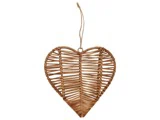 Ib Laursen, Cane, Hjerte, Natur, Rattan, B:17,5 x H:17 x D:5 cm