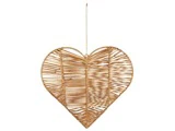 Ib Laursen, Cane, Hjerte, Natur, Rattan, B:40 x H:37 x D:8,5 cm