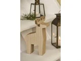 Ib Laursen, Rensdyr Rudolf, Julefigur, Natur, Træ, B:10,5 x H:20 x L:13 cm