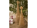 Ib Laursen, Cane, Juletræ m. stjerne, Natur, Rattan, H:67 x Ø:18 cm
