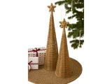 Ib Laursen, Cane, Juletræ m. stjerne, Natur, Rattan, H:78 x Ø:20 cm