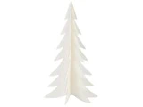 Ib Laursen, Papirklip juletræ, Hvid, Papir, B:14 x H:25 x L:14 cm