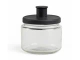 Chic Antique, Lysestage m. holder, Kul, Glas, jern, H10/Ø8 cm
