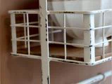 Chic Antique, Hylde m. knager, Antique creme, Jern, grantræ, H:76,5 x L:48 x B:18 cm