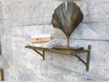 Chic Antique, Blad, Dekoration, Messing, Aluminium, H:19,5 x L:17 x B:6 cm