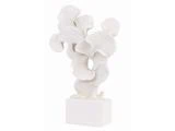 Chic Antique, Blad dekor på fod, Dekoration, Antique creme, Polyresin, H:27 x L:17 x B:6 cm