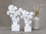 Chic Antique, Blad dekor på fod, Dekoration, Antique creme, Polyresin, H:27 x L:17 x B:6 cm
