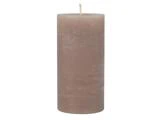 Chic Antique, Macon, Rustik, Bloklys, Greige nuancer, Paraffin, 60 t., H:15 x Ø:7 cm