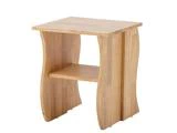 Bloomingville, Bark, Taburet, Natur, Gummitræ, L:38 x H:45,5 x W:38 cm
