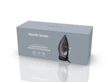 Nordic Sense, Dampstrygejern, Ledningsfrit 2400 W, Sort/Grå, Keramik, 320 ml
