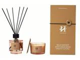 Holmen, Bella, Gavesæt m. duftlys & duftdiffuser, White Sandalwood, Glas, 90 g & 100 ml