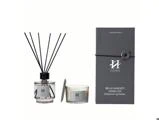 Holmen, Bella, Gavesæt m. duftlys & duftdiffuser, Spring Tea, Grå, Glas, 90 g & 100 ml