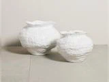 Lene Bjerre, Marlia, Vase, Hvid, Keramik, Dia:39,5 x H:31 cm