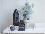 Lene Bjerre, Seholia, Lyshus, Sort, Polyresin, L:11 x B:9 x H:17 cm