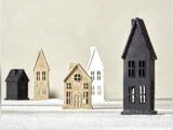 Lene Bjerre, Seholia, Lyshus, Sort, Polyresin, L:11 x B:9 x H:17 cm