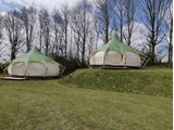 Miniferie i luksus glamping telt hos Terrassen Camping ved Silkeborgsøerne