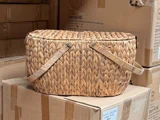 Lauvring, Cung, Picnickurv, Natur, Flet, H:50 x B:28 x L:48 cm